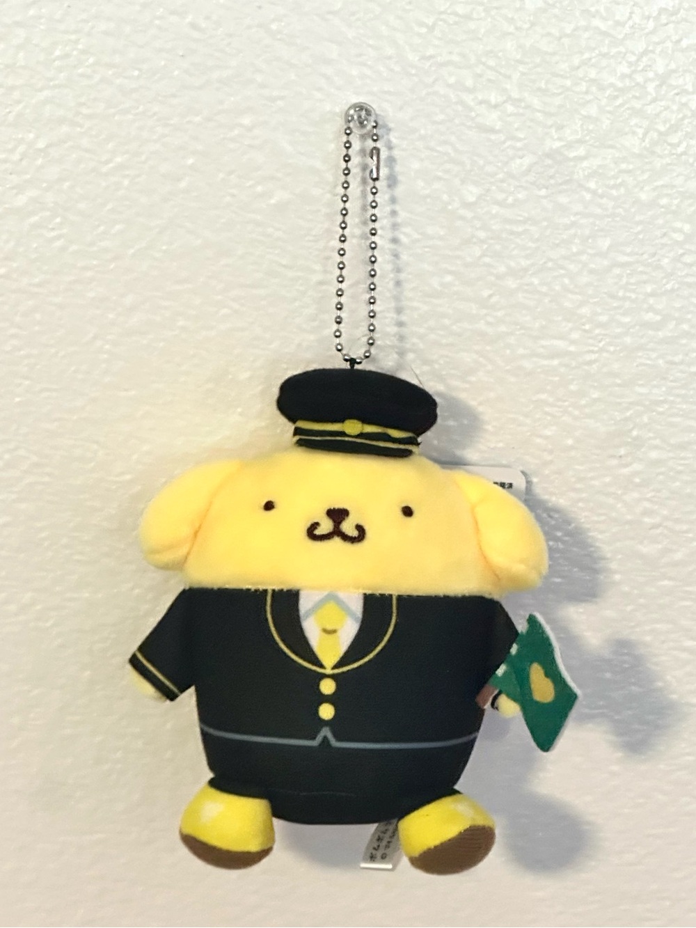 Pompompurin Charaful Liner Plush Keychain